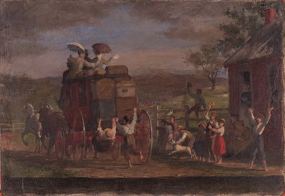 Pemigewasettコーチのための研究、c.1880-89 作： Enoch Wood Perry
