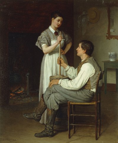 救いの手、1877 作： Enoch Wood Perry