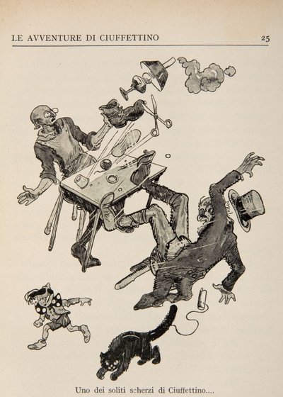 チッフェッティーノの冒険のイラスト 作： Enrico de Conti Novelli