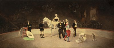 サーカスの情景、1890年頃 作： Enrique Atalaya González