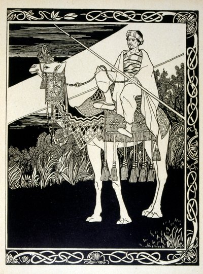 エフライム・モーゼス・リリアン（1874-1925）が描いた『ユダ』の中の「ゲモルヘ（ゴモラ）の前のエナック」。リリアンは、ユーゲントシュティル（ドイツのアールヌーボー）様式で制作されたシオニストの図像の父と言われている。挿絵を担当したのは「Juda」（1900年）。 作： Ephraim Moses Lilien