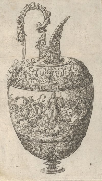 水差しのデザイン、1565 年。 作： Erasmus Hornick