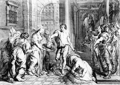 洗礼者聖ヨハネの死刑、マーティンIヴァンデンエンデン（fl。1630-54）によって彫刻 作： Erasmus Quellinus II