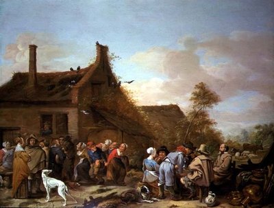 インの外の農民のメリーメイキング 作： Erasmus de Bie