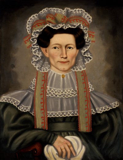 従者ウィリアムズ・ハウスの女性 作： Erastus Salisbury Field