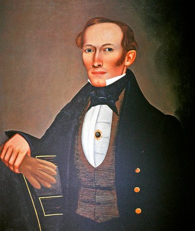 ミスター・ピアース 1835年頃 （板に油彩） 作： Erastus Salisbury Field