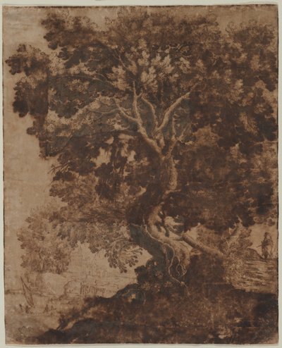 風景の中の木 作： Ercole Bazicaluva