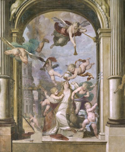 聖母マリアの戴冠式 作： Ercole Procaccini