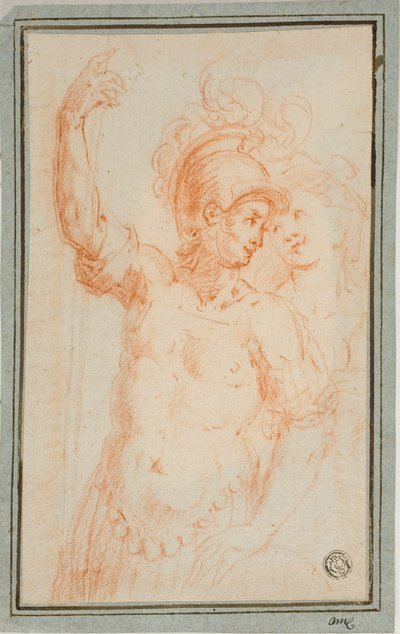 ローマの兵士と女性 作： Ercole Procaccini the younger