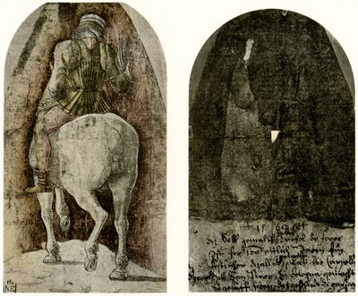 ボローニャのガルガネッリ礼拝堂の騎馬像 作： Ercole de Roberti