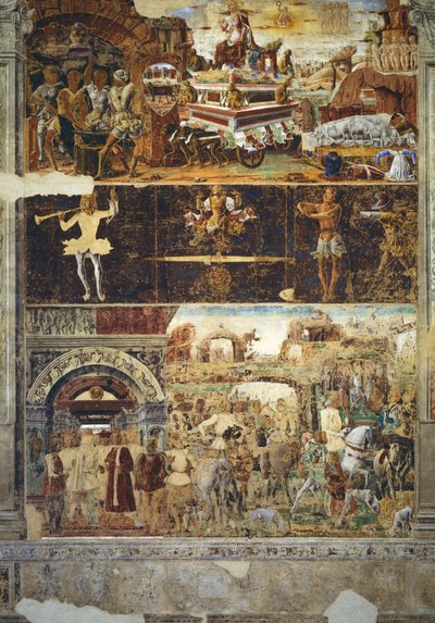 9月：1467-70年の月の部屋からのバルカンの勝利と天秤座のしるし 作： Ercole de Roberti