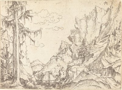 山の風景 作： Erhard Altdorfer