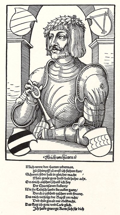ウルリッヒ・フォン・フッテンの肖像1488-1523 作： Erhard Schon