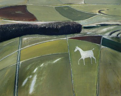 ホワイトホース、チャーヒル 作： Eric Contemporary Artist Hains
