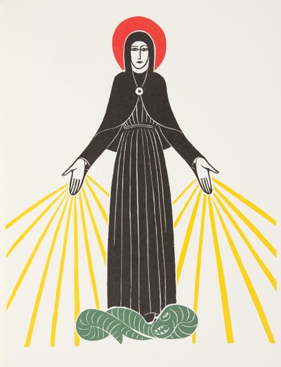 ルルドの聖母 作： Eric Gill
