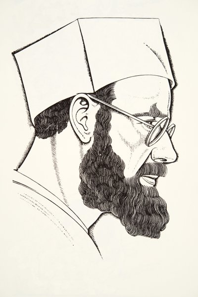 自画像 作： Eric Gill
