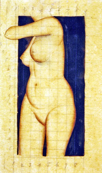 頭のない女性の胴体の研究 作： Eric Gill