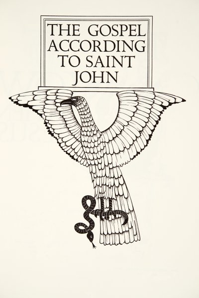 聖ヨハネの鷲 作： Eric Gill