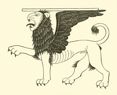 聖マルコのライオン 作： Eric Gill