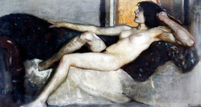 ビューティー・ラグジュアリーの研究、1919年頃（キャンバスに油彩）（468039を参照） 作： Eric Harald Macbeth Robertson
