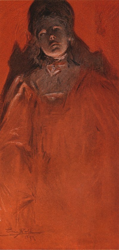 「肖像研究」、1899 作： Eric Pape