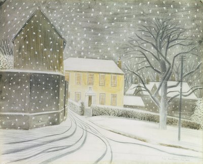 雪のハルステッドロード 作： Eric Ravilious