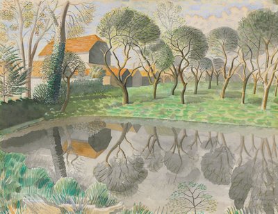 イモリの池、1932 作： Eric Ravilious