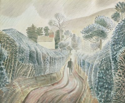 湿った午後、1928 作： Eric Ravilious