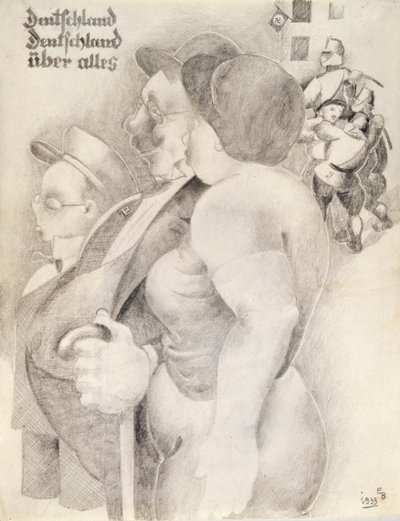 「ドイツ、何よりもドイツ」、1933年。 作： Erich Borchert
