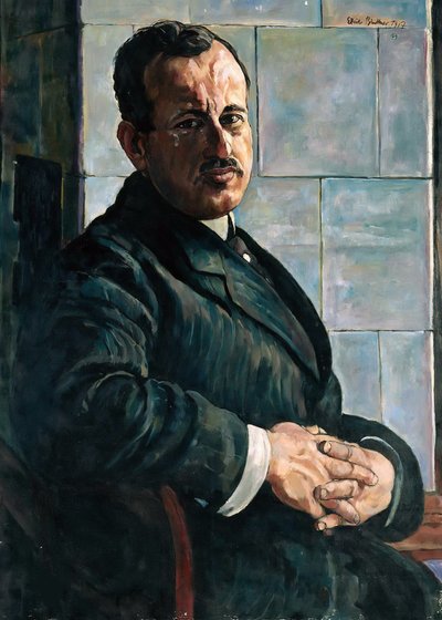 ゲオルク・ヘルマンの肖像1871-1943、1917-1918。 作： Erich Büttner