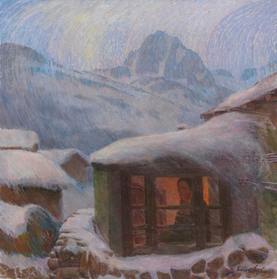 ソリチュード 凍てつく雨、c. 1900年。 作： Erich Erler