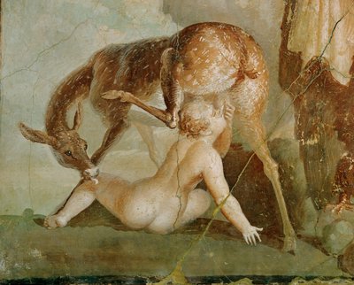 ヘラクレス、アルカディアで息子テレフォスを見つける 作： Erich Lessing