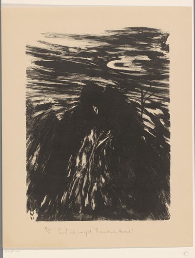 ロマンチックな夜 (オブジェクトの元のタイトル) 作： Erich Wichmann (signed by artist)