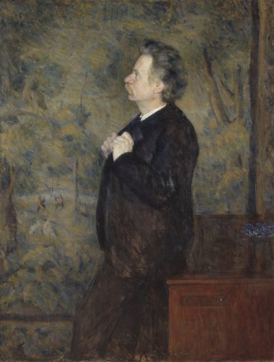 Edvard Grieg, composer et pianiste norvegien - Portrait of Edvard Grieg (1843-1907), by Werenskiold, Erik Theodor (1855-1938).油彩・キャンバス 作： Erik Theodor Werenskiold