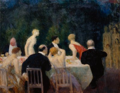 晩餐会 作： Erik Theodor Werenskiold