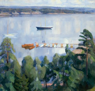 Lysaker から Bygdoy への眺め 作： Erik Theodor Werenskiold