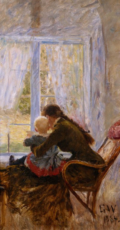 あなたとベベ 作： Erik Theodor Werenskiold