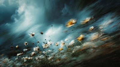 嵐の中の野の花 作： 
