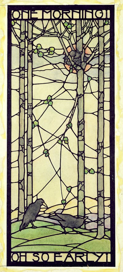 One Morning Oh So Early、1908-10年頃（カードにインクと水彩） 作： Ernest Archibald Taylor
