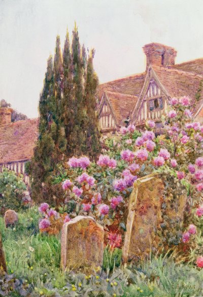 チャーチヤード、Chiddingstone（トイレ） 作： Ernest Arthur Rowe