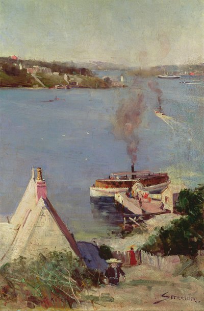 マクマホンズポイントフェリー 作： Arthur Streeton