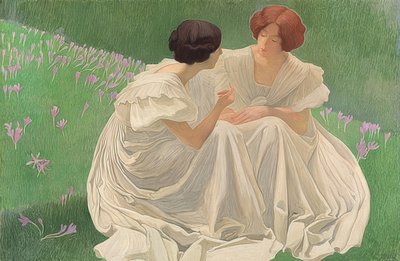 2つの白（レドゥブランチ）。 1898 作： Ernest Bieler