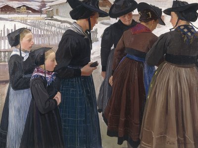 教会に向かう途中 作： Ernest Bieler