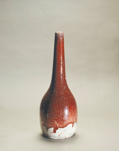 アーネスト・シャプレ（1835-1909）のフランベ・エナメルの磁器製花瓶 作： Ernest Chaplet