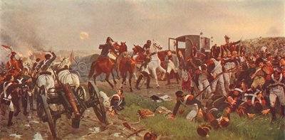 ウォータールーの戦いの夕方、1879 1906。 作： Ernest Crofts