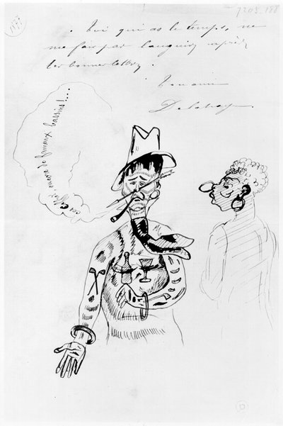 アーファーランボー（1854-91年）、カーフレとして、1877年 作： Ernest Delahaye