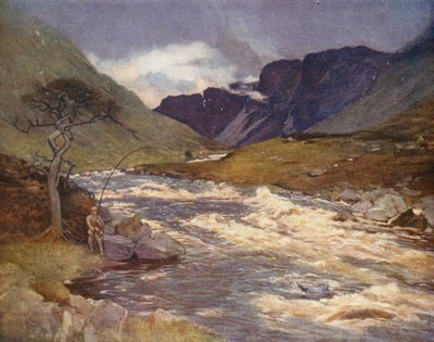 畏川（カラーリトグラフ） 作： Ernest Edward Briggs
