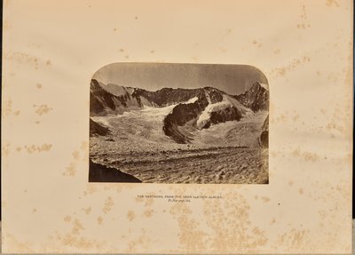 オーバーアレッチ氷河からのネストホルン 作： Ernest H. Edwards