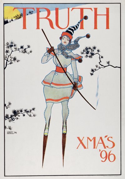 真実の表紙、クリスマス96、pub.1896 作： Ernest Haskell