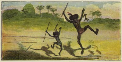 紳士と少年は昼食に行き、喜びのためにジャンプします 作： Ernest Henry Griset